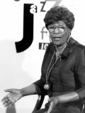 Ella Fitzgerald Jazz Singer at the Opening of Jazz Fm Radio Station in London