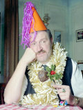 Rene Artois in the Hit BBC Sit Com Allo Allo Christmas Dinner December 1989