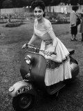 Gina Lollobrigida Actress on a Scooter