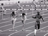 Winner Charles Foster  USA  in First Semi-Final of 110M Hurdles