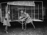 Flying Machine Built by Mr E Mines  an Engineer  at a Doncaster Flying Meeting