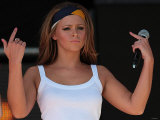Kimberley Walsh  Girls Aloud Performing at T4 Party on the Beach  Weston Supermare 22 July 07