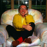 Ronnie Corbett at Home on Armchair March 1987