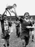 Footballer Liverpool FC Kenny Dalglish Graeme Souness Alan Hansen Celebrating Winning Championship