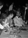 Gina Lollobrigida Signs an Autograph For a Waiter at the Venice Film Festival 1956