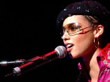 Alicia Keys on Stage at Clyde Auditorium in Glasgow  October 2002