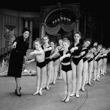 Margot Fonteyn Attends the Rehearsals of the Gala Matinee of Ballet at Drury Lane