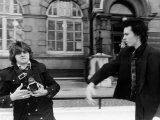 Sid Vicious Sex Pistols Tries to Assault Photographer 1978 Outside Court