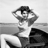 Venice Film Festival 1953 German Actress Tania Weber August 1953