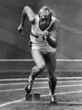David Hemery Standing Off in the 400 Meter Race at Kirkby Liverpool July 1972