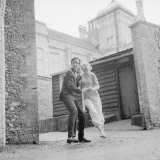Susannah York on Location with Warren Beatty During the Filming of Kaleidoscope