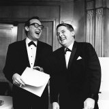 Comedian Eric Morecambe and Ernie Wise on Stage During a Comedy Routine