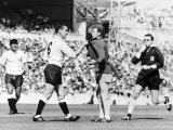 Dave Mackay Grabs Billy Bremner of Leeds by His Shirt in Match Against Tottenham