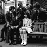 Dave Clark Five with Winner of Revlon Competition Kathy Sheron from NY at Savoy Hotel London