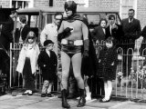 Adam West Actor as Batman  Making a One Minute Film on Road Safety  May 1967