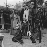 Actors Patrick Macnee and Honor Blackman in Central London Showing Off Some Womens Fashion Items