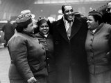 Duke Ellington Jazz Musician and Friends Arrive at St Pancreas Station in London