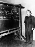 Professor Albert Einstein Giving a Lecture at the Carnegie Institute of Technology in Pittsburgh