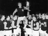 West Ham Captain Bobby Moore is Carried on His Teammates Shoulders After Winning the European Cup