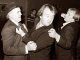 Comedian Mel Smith with George Cole and Dennis Waterman During Filming of "Minder"