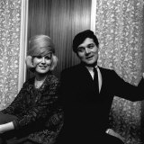 Dusty Springfield Singer with Pop Star Eden Kane February 1964 in Her Dressing Room at Croydon