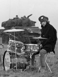 Beatles Drummer Ringo Starr During the Filming of Their Latest Film "Help" in Salisbury Plain