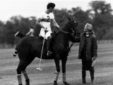 Prince Charles Sits on Horse in Polo Game July 1979