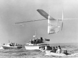 1st Man Powered Flight Across the English Channel