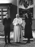 Pope John Paul II Meets with Prince Charles and Princess Diana in the Vatican
