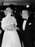 Princess Diana and Sir Richard Attenborough at London Premiere of Oscar Winning Film Gandhi