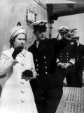 Queen Elizabeth II Visit Hms Norfolk July 1972 and is Shown Around by Prince Charles