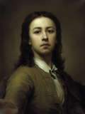 Self-Portrait With a Red Coat