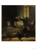 Still-Life With Two Peacocks and a Girl
