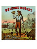 Welcome Nugget Tobacco Label