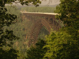 View of the New River Gorge Bridge From One Side