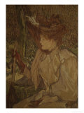 Seated Woman With Gloves