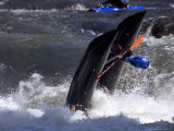 Boat Capsized in Rapids on the Gauley River