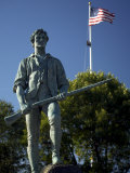 Minuteman Statue at Battle Green in Lexington  Massachusetts