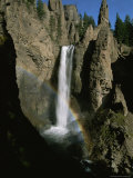 The Yellowstone River Plunges Over the Rocks Creating Tower Falls