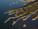 Fingers of Land Protrude Into El Carrizal Lake South of Mendoza