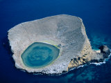 Lagoon Nestled Inside Rocas Baimbridgen Off the Coast of Santiago Island
