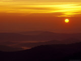Sunset Over the Blue Ridge Mountains