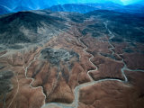 Dry Riverbed Meanders Its Way Into the Andes Foothills