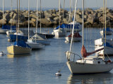 Sailboats in Rockport Harbor  Ma