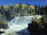 The Grass River Thunders Over Pisew Falls in Manitoba