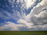 Cumulus Clouds Above Grasslands During the Short Rainy Season