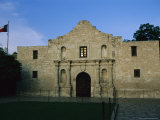 Glow of Sunset Reflects in Window of Texas' Beloved Historic Alamo