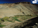 View of Agricultural Fields Outside a Berber Village
