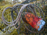 Patterns and Colors of Vintage Crab Traps and Floats