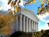 View of the Front Entrance of the Supreme Court Building